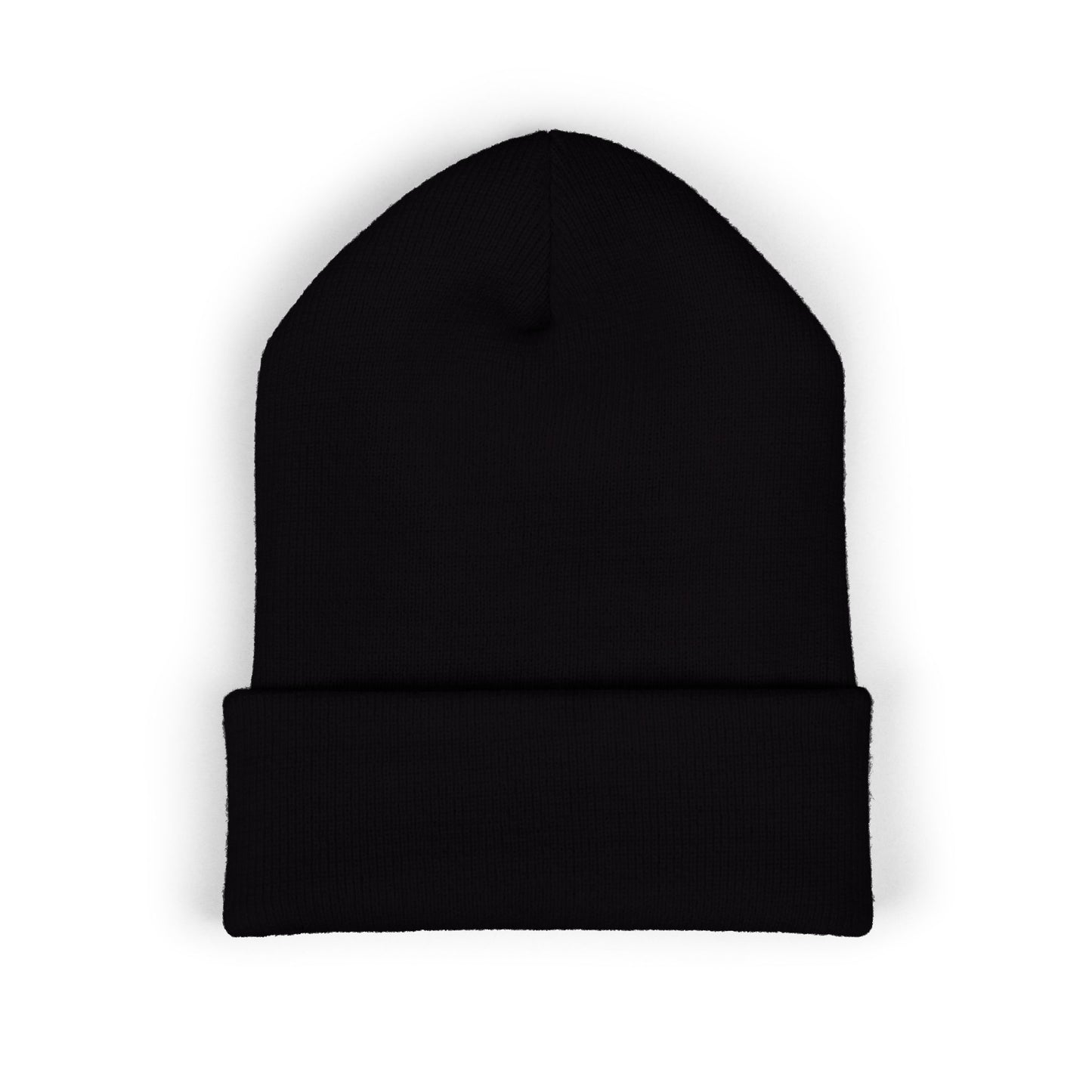 Embroidered "Shogun" Beanie — Cuffed Knit Hat with Samurai Logo