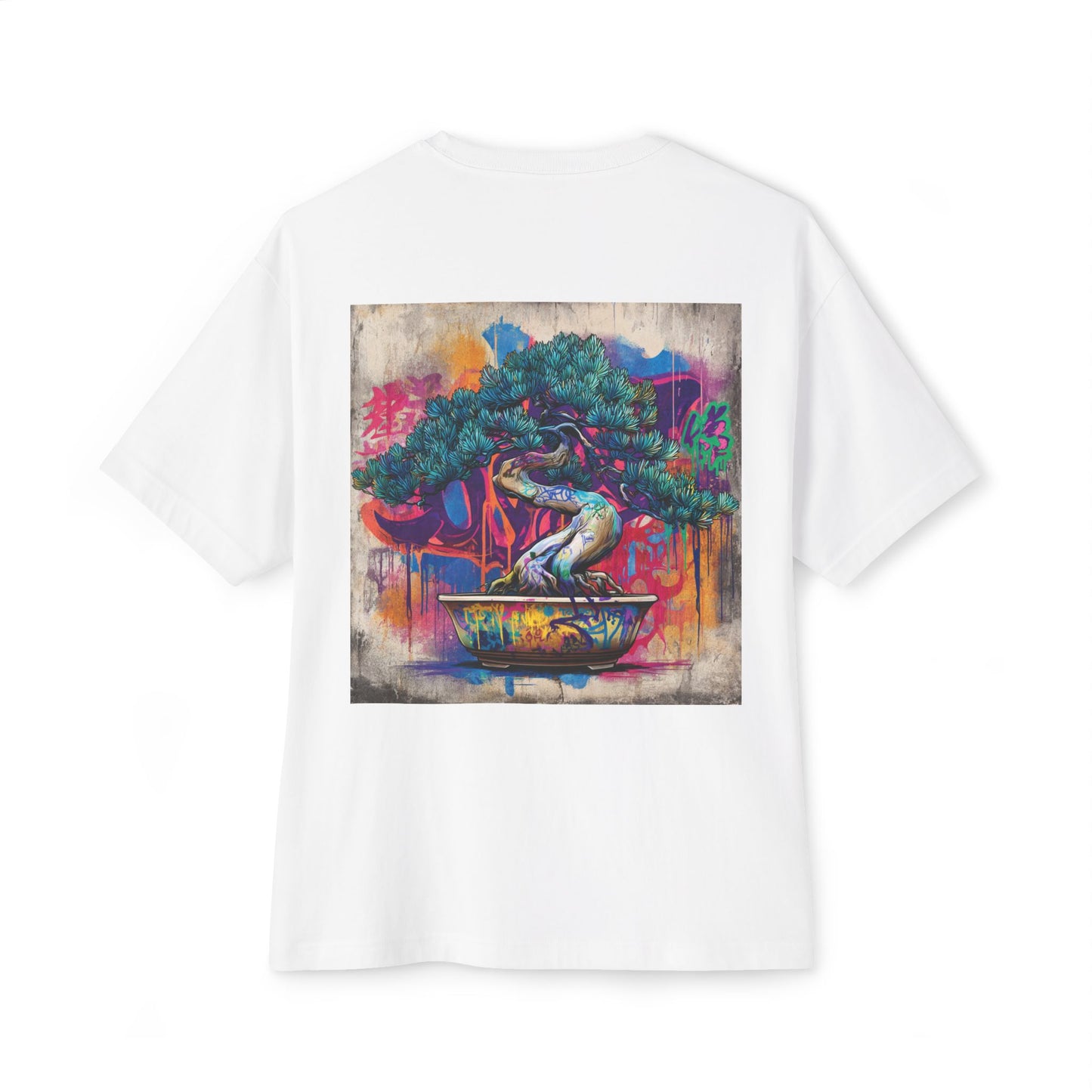 Bonsai × Street Tee — Oversized Boxy Art Shirt