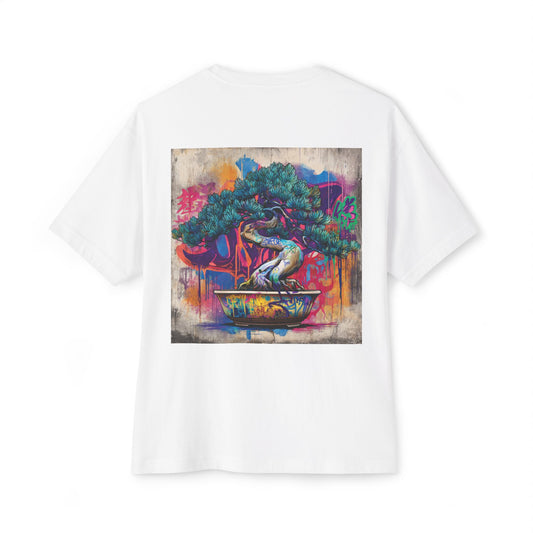 Bonsai × Street Tee — Oversized Boxy Art Shirt