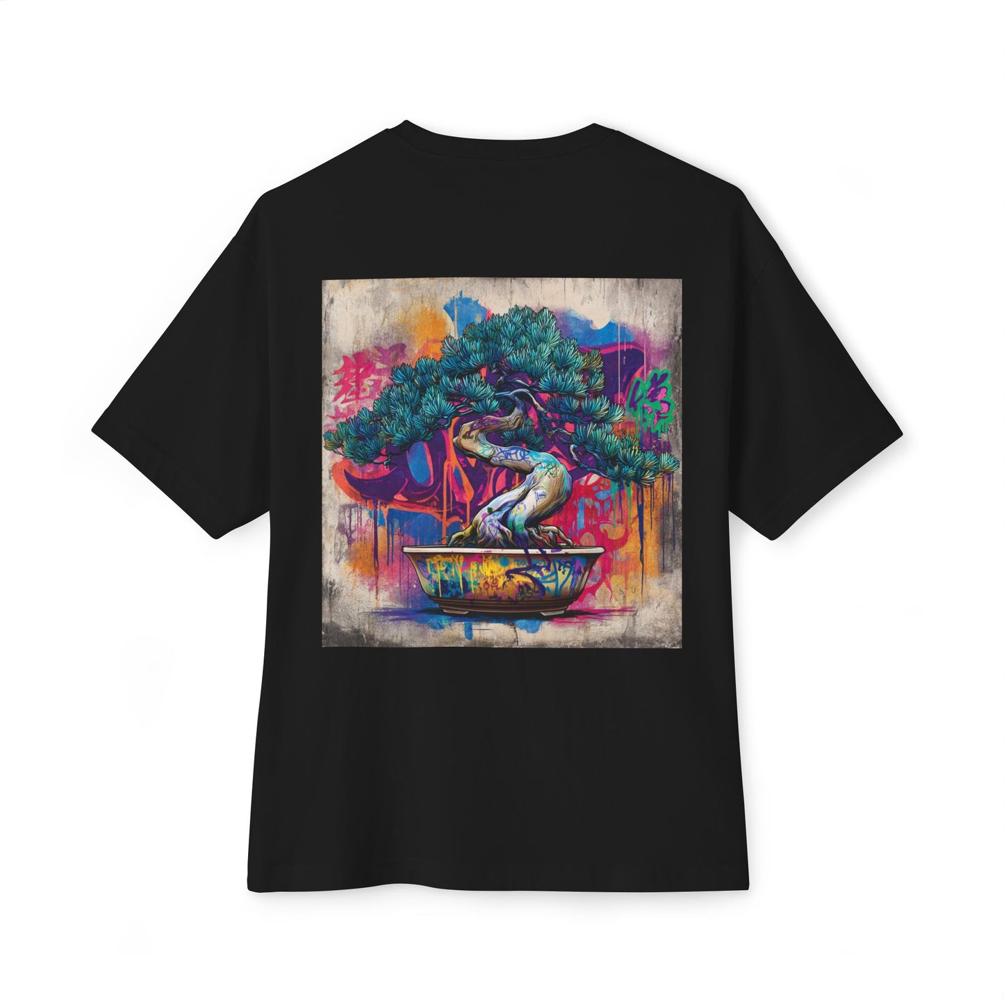 Bonsai × Street Tee — Oversized Boxy Art Shirt